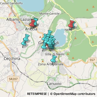 Mappa Via Orlando Bernardi, 00045 Genzano di Roma RM, Italia (1.295)