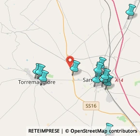 Mappa S.S. 16 KM.640+944, 71016 San Severo FG, Italia (4.61667)