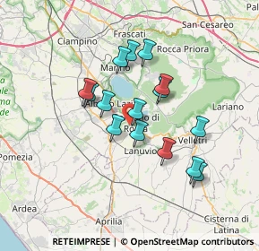 Mappa Via Vittorio Cavaceppi, 00045 Genzano di Roma RM, Italia (6.05267)