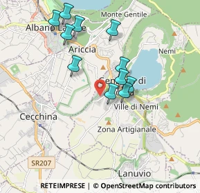 Mappa Via Vittorio Cavaceppi, 00045 Genzano di Roma RM, Italia (1.81273)