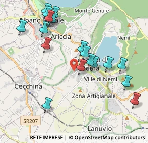 Mappa Via Vittorio Cavaceppi, 00045 Genzano di Roma RM, Italia (2.32684)