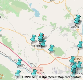 Mappa Via Croce Tani Fumone, 03013 Ferentino FR, Italia (6.6915)