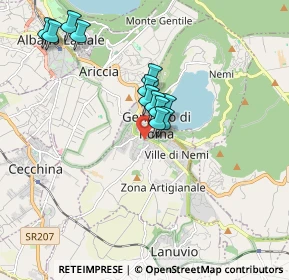 Mappa Via Pietro Nenni, 00045 Genzano di Roma RM, Italia (1.6325)