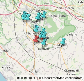 Mappa Via Generale Roberto Lordi, 00045 Genzano di Roma RM, Italia (5.69923)