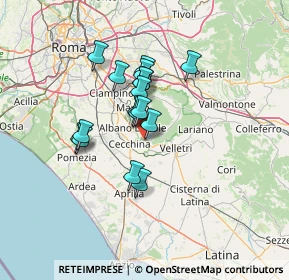 Mappa Via Generale Roberto Lordi, 00045 Genzano di Roma RM, Italia (10.79706)