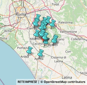 Mappa Via Generale Roberto Lordi, 00045 Genzano di Roma RM, Italia (8.7805)