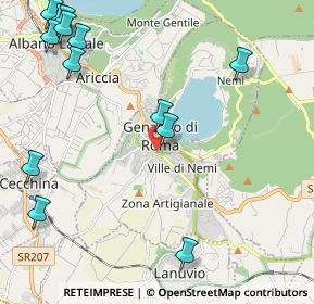 Mappa Via Generale Roberto Lordi, 00045 Genzano di Roma RM, Italia (3.09231)