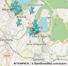 Mappa Via Generale Roberto Lordi, 00045 Genzano di Roma RM, Italia (1.86455)