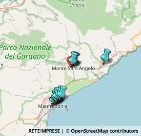 Mappa Via Valle Portella, 71037 Monte Sant'angelo FG, Italia (6.96176)