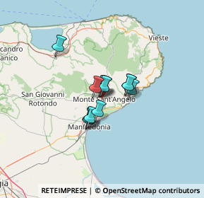 Mappa Via Valle Portella, 71037 Monte Sant'angelo FG, Italia (7.495)