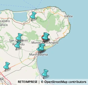 Mappa Parco Nazionale del Gargano, 71037 Monte Sant'angelo FG, Italia (13.84909)