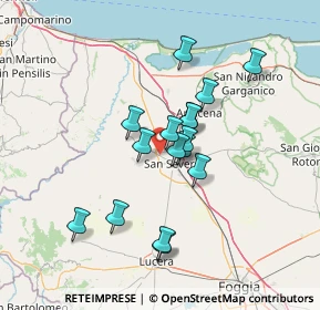 Mappa Via San Paolo, 71016 San Severo FG, Italia (11.86063)