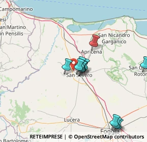 Mappa Via San Paolo, 71016 San Severo FG, Italia (17.0925)