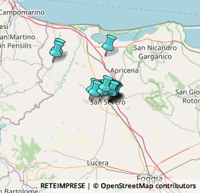 Mappa Via San Paolo, 71016 San Severo FG, Italia (6.46154)