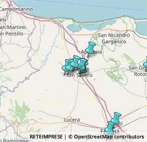 Mappa Via San Paolo, 71016 San Severo FG, Italia (14.49545)