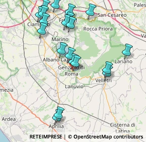 Mappa Via Fratelli Cervi, 00045 Genzano di Roma RM, Italia (9.3535)