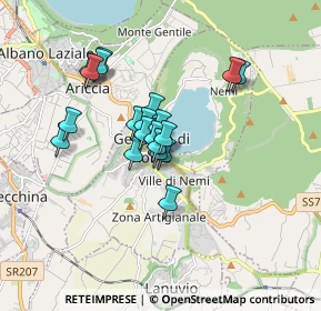 Mappa Via Fratelli Cervi, 00045 Genzano di Roma RM, Italia (1.364)