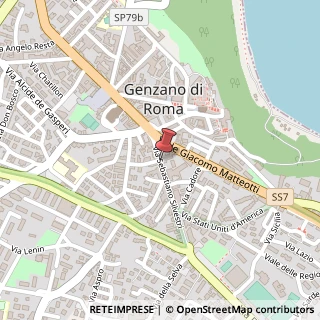 Mappa Via Sebastiano Silvestri,  45, 00045 Genzano di Roma, Roma (Lazio)
