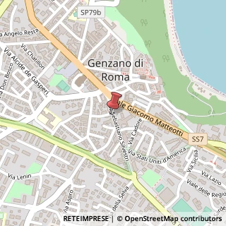 Mappa Via Sebastiano Silvestri, 100, 00045 Genzano di Roma, Roma (Lazio)