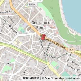 Mappa Via Sebastiano Silvestri, 53, 00045 Genzano di Roma, Roma (Lazio)