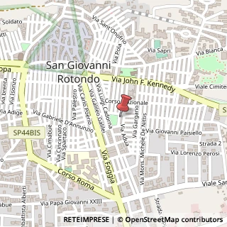 Mappa Via da Monte, 87, 71013 San Giovanni Rotondo, Foggia (Puglia)