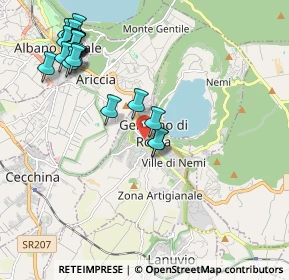 Mappa Via Edmondo de Amicis, 00045 Genzano di Roma RM, Italia (2.5125)