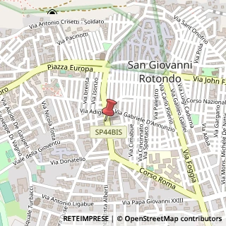 Mappa Corso Roma, 104, 71013 San Giovanni Rotondo, Foggia (Puglia)