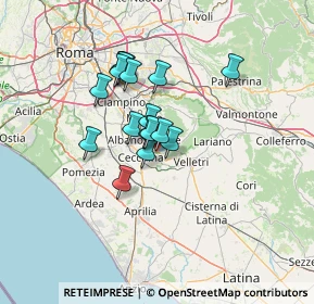 Mappa Via Palmiro Togliatti, 00045 Genzano di Roma RM, Italia (10.45176)