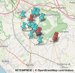 Mappa Via Palmiro Togliatti, 00045 Genzano di Roma RM, Italia (5.6845)
