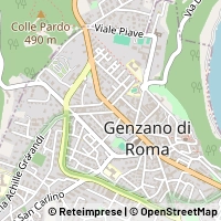 Hartă Genzano di Roma