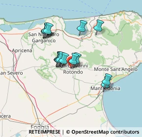 Mappa Via Papa Paolo VI, 71013 San Giovanni Rotondo FG, Italia (11.86733)