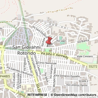 Mappa Via Della Rotonda, 45, 71013 San Giovanni Rotondo, Foggia (Puglia)