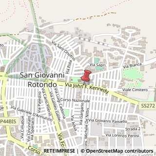 Mappa Via kennedy 68/b, 71013 San Giovanni Rotondo, Foggia (Puglia)