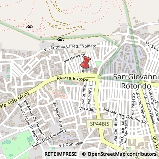 Mappa Piazza Europa, 6, 71013 San Giovanni Rotondo, Foggia (Puglia)