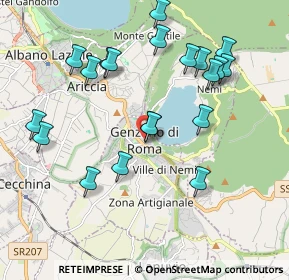 Mappa Vicolo Palmarini, 00045 Genzano di Roma RM, Italia (2.1795)