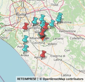 Mappa Via G. Saragat, 00045 Genzano di Roma RM, Italia (11.37563)