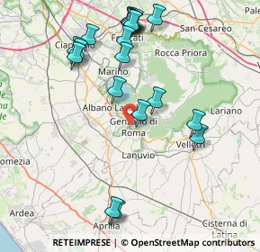 Mappa Via G. Saragat, 00045 Genzano di Roma RM, Italia (9.384)