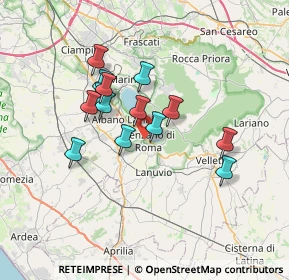Mappa Via G. Saragat, 00045 Genzano di Roma RM, Italia (6.03214)