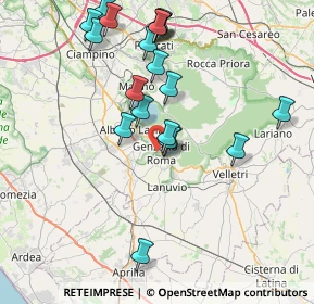Mappa Via G. Saragat, 00045 Genzano di Roma RM, Italia (8.489)