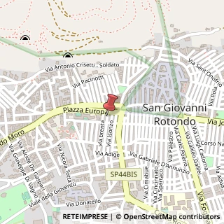Mappa Via Tagliamento, 1A, 71013 San Giovanni Rotondo, Foggia (Puglia)