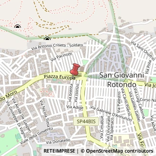 Mappa Piazza Europa, 71013 San Giovanni Rotondo FG, Italia, 71013 San Giovanni Rotondo, Foggia (Puglia)