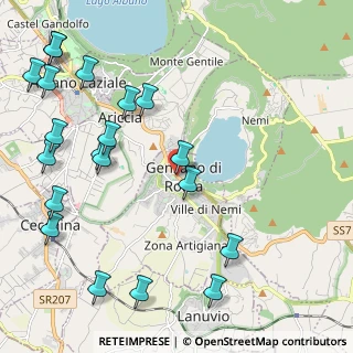 Mappa Via Don Nazario Galieti, 00045 Genzano di Roma RM, Italia (2.9405)