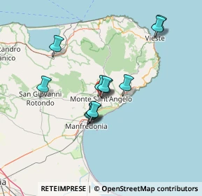 Mappa Via Panoramica Nord, 71037 Monte Sant'angelo FG, Italia (11.60417)