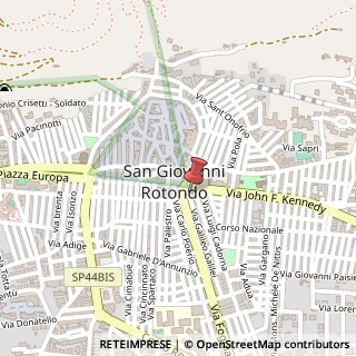 Mappa Via John Fitzgerald Kennedy, 6, 71013 San Giovanni Rotondo, Foggia (Puglia)