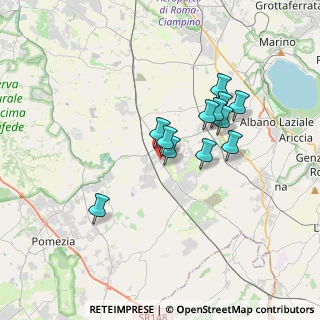 Mappa Via Tor del Vescovo, 00071 Pomezia RM, Italia (2.9675)