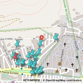 Mappa Via Padovano Sergente, 71013 San Giovanni Rotondo FG, Italia (0.175)