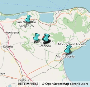 Mappa Via Montanara, 71013 San Giovanni Rotondo FG, Italia (7.532)