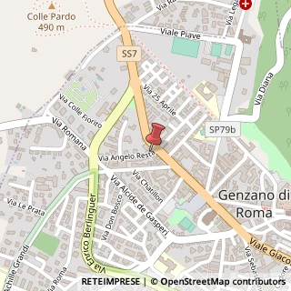 Mappa Via Angelo Resta, 2, 00045 Genzano di Roma, Roma (Lazio)