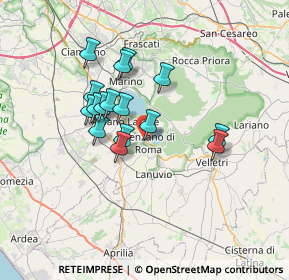 Mappa Via Angelo Resta, 00045 Genzano di Roma RM, Italia (5.95375)