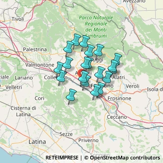 Mappa A1 Milano - Napoli, 03012 Anagni FR, Italia (9.9065)